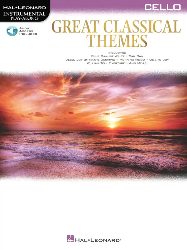 Commander Vite Hal Leonard Great Classical Themes Instrumental Play-Along - Cello - Book/Audio Online