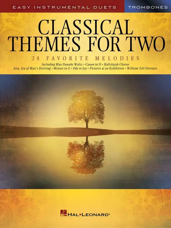 Achat Immédiat Hal Leonard Classical Themes for Two Trombones - Book