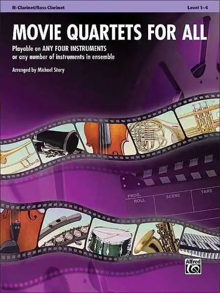 Alfred Publishing Movie Quartets for All Satisfait Ou Remboursé