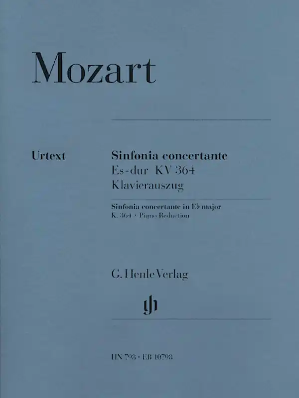 Meilleure Vente G. Henle Verlag Sinfonia Concertante E flat major K. 364 - Mozart/Seiffert - Violin/Viola/Piano Reduction - Book