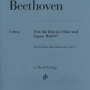Vente Directe G. Henle Verlag Trio G major WoO 37 for Piano, Flute and Bassoon - Beethoven/Klugmann - Piano Trio - Score/Parts