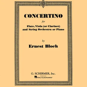 G. Schirmer Inc. Concertino - Bloch - Piano Reduction Score Offre Exclusive