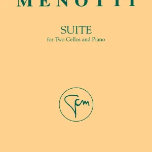 G. Schirmer Inc. Suite - Menotti - Two Cellos/Piano Acheter En Ligne