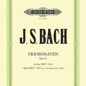 Prix Cassé C.F. Peters Corporation Trio Sonatas, Vol. 2 BWV 1038, BWV 1079 - Bach/Landshoff - Piano Trio