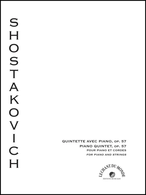 Le Chant du Monde Piano Quintet, Op. 57 - Shostakovich - Piano Quintet - Score/Parts Marque