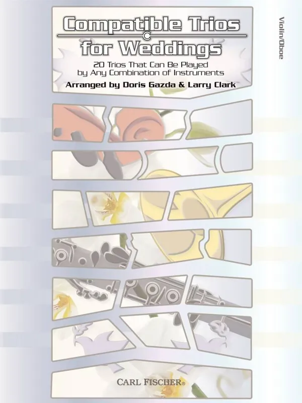 Haute Qualité Carl Fischer Compatible Trios for Weddings - Clark/Gazda - Violin/Oboe- Book