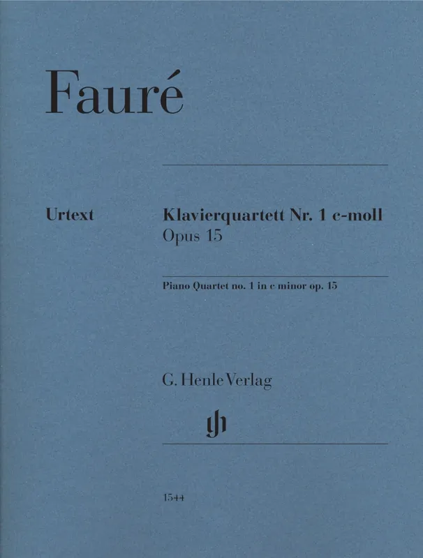 Quantité Limitée G. Henle Verlag Piano Quartet no. 1 c minor op. 15 - Faure/Kolb - Score/Parts