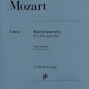 Promotion Saisonnière G. Henle Verlag Piano Quartets K. 478 and 493 - Mozart /Herttrich /Theopold - Violin/Viola/Cello/Piano - Parts Set