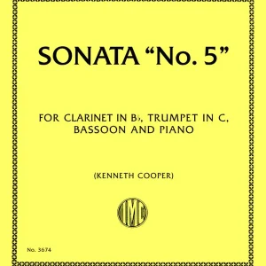 Prix Réduit International Music Company Sonata ‘‘No. 5‘‘ - Debussy - Piano Quartet