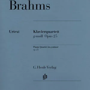 Nouvelle Collection G. Henle Verlag Piano Quartet g minor op. 25 - Brahms /Krellmann /Theopold - Violin/Viola/Cello/Piano - Parts Set