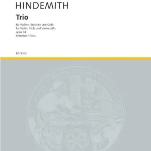 Schott String Trio No. 1, Op. 34 - Hindemith - Parts Set Prix Choc
