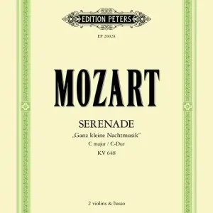 Nouvel Arrivage C.F. Peters Corporation Serenade in C K648 ‘Ganz kleine Nachtmusik‘ - Mozart - String Trio - Score/Parts