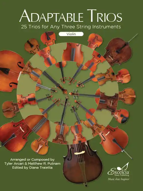 Excelcia Music Publishing Adaptable Trios for Violin - Arcari/Putnam/Traietta - Violin - Book Expédition Rapide