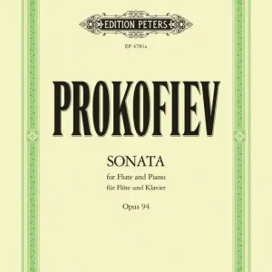 Expédition Rapide C.F. Peters Corporation Sonata in D Major, Op.94 - Prokofiev - Flute/Piano - Sheet