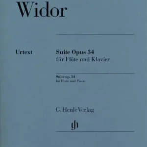 Vente Directe G. Henle Verlag Suite op. 34 - Widor /Heinemann /Schilde - Flute/Piano - Book