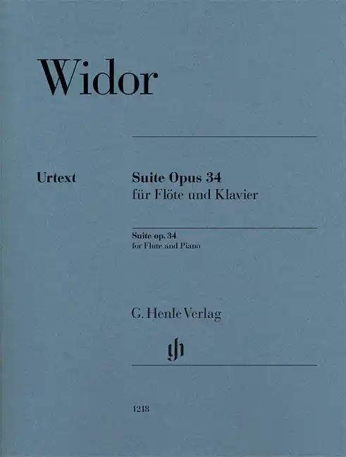 Vente Directe G. Henle Verlag Suite op. 34 - Widor /Heinemann /Schilde - Flute/Piano - Book