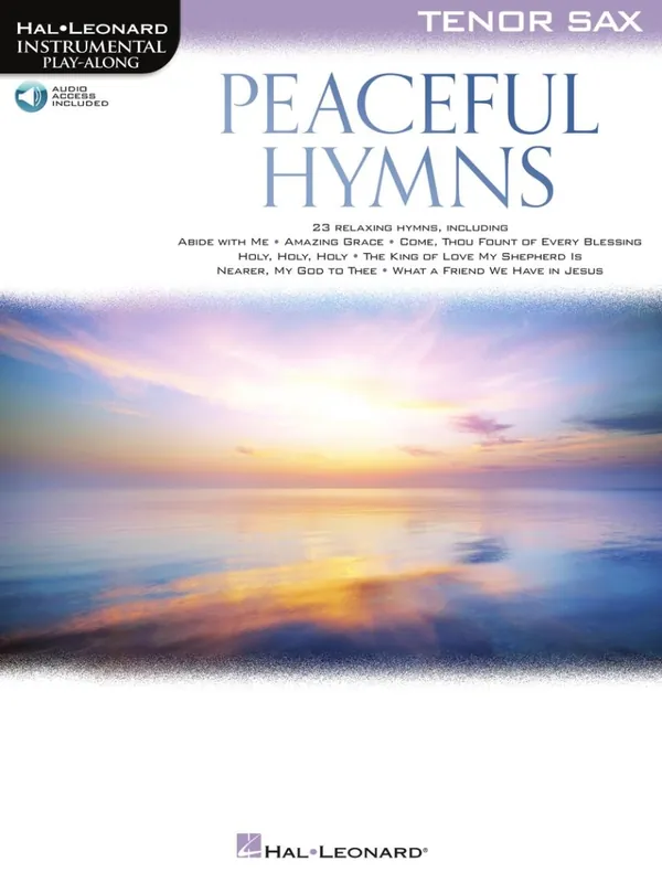 Populaire Hal Leonard Peaceful Hymns for Tenor Sax Instrumental Play-Along - Book/Audio Online