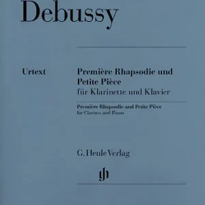 Marque G. Henle Verlag Premiere Rhapsodie and Petite Piece - Debussy/Heinemann - Clarinet/Piano - Book