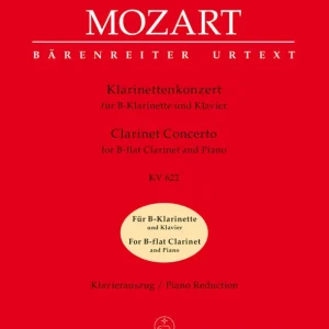 Baerenreiter Verlag Concerto K. 622 - Mozart - Clarinet/Piano Reduction - Sheet Music Promotion Saisonnière