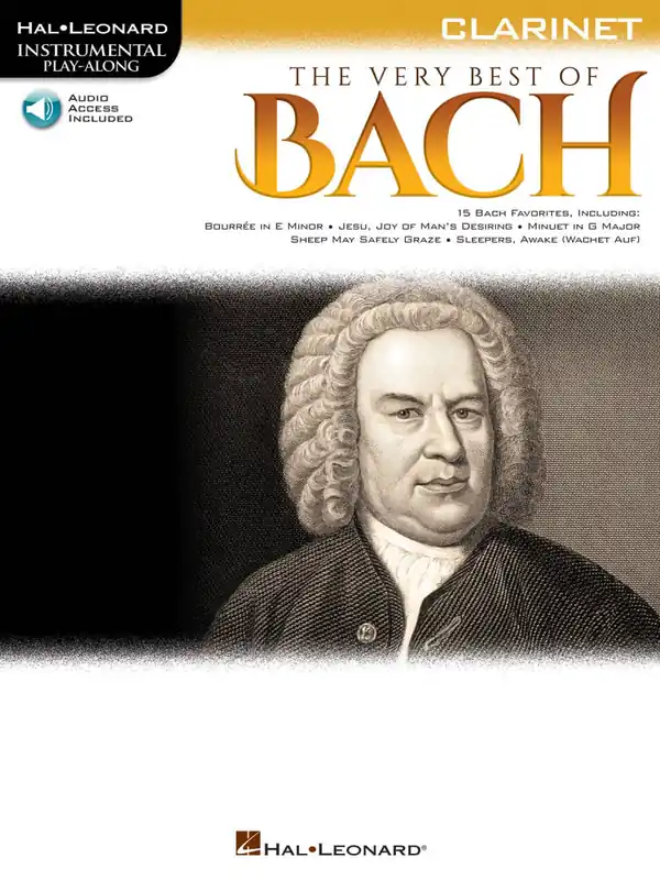 Hal Leonard The Very Best of Bach Instrumental Play-Along - Bach - Clarinet - Book/Audio Online Dernier Modèle