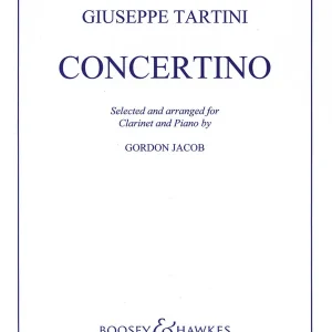 Livraison Express Boosey & Hawkes Concertino in F - Tartini/Jacob - Clarinet/Piano - Sheet Music