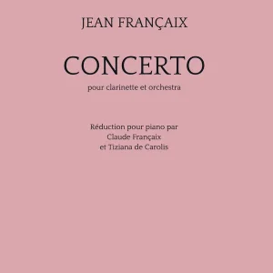 Paiement Sécurisé Editions Musicales Transatlantiques Concerto - Francaix - Clarinet/Piano - Book