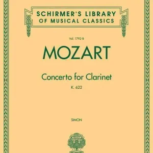 Prix Cassé G. Schirmer Inc. Concerto for Clarinet, K. 622