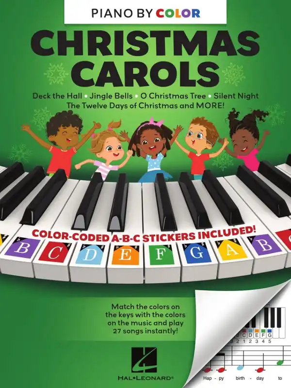 Hal Leonard Piano-by-Color Christmas Carols - Piano - Book Retour Gratuit