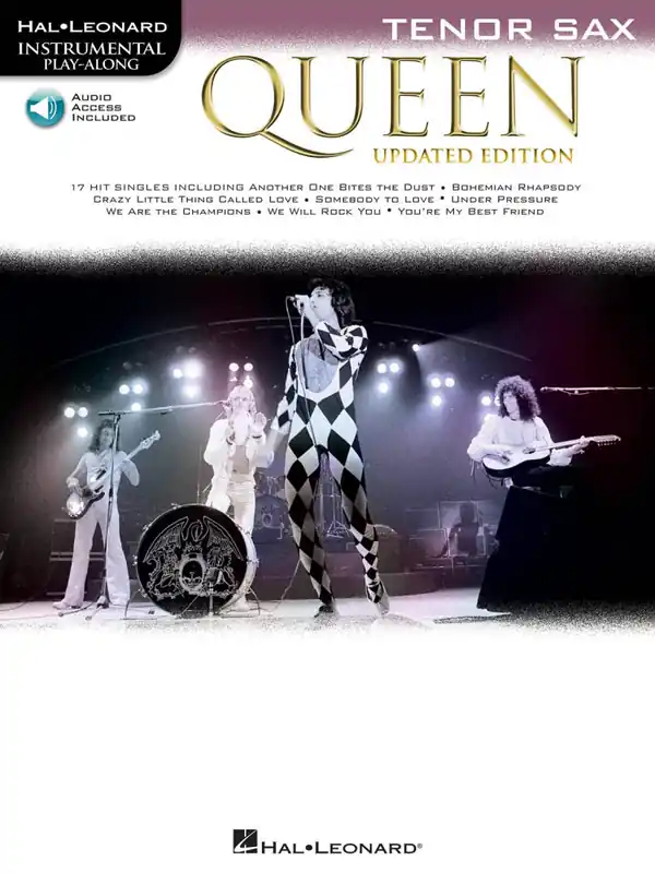 Quantité Limitée Hal Leonard Queen (Updated Edition) Instrumental Play-Along - Tenor Sax - Book/Audio Online