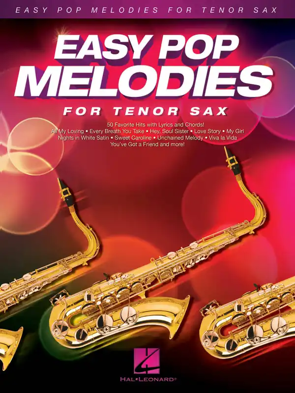 Hal Leonard Easy Pop Melodies - Tenor Sax - Book Vente Directe