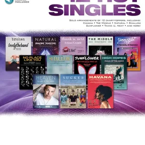 Quantité Limitée Hal Leonard 12 Hot Singles Instrumental Play-Along - Tenor Sax - Book/Audio Online