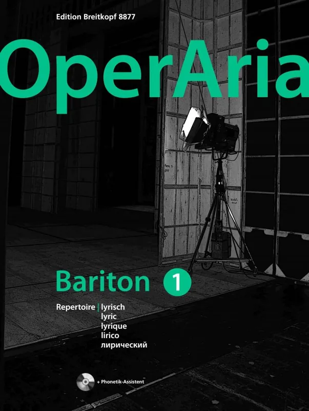Super Prix Breitkopf & Hartel OperAria Baritone Repertoire Collection Volume 1 Lyric - Ling - Baritone Voice/Piano - Book/CD