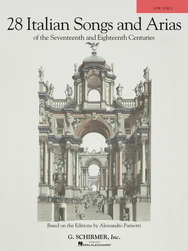 G. Schirmer Inc. 28 Italian Songs & Arias of the 17th & 18th Centuries - Parisotti - Low Voice/Piano - Book Prix Réduit