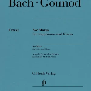 Achat Immédiat G. Henle Verlag Ave Maria (Johann Sebastian Bach) - Gounod/Conde - Medium Voice/Piano - Book