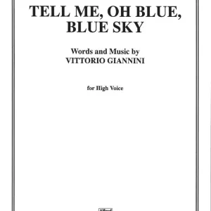 Meilleur Choix Belwin Tell Me Oh Blue, Blue Sky!