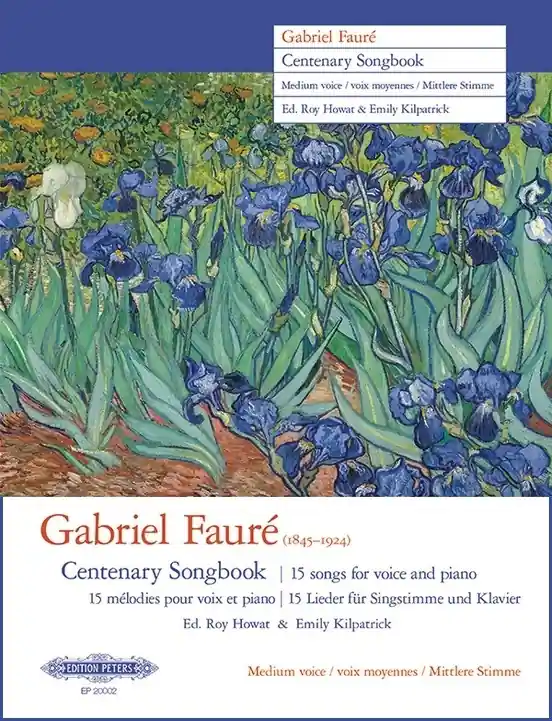 Expédition Rapide C.F. Peters Corporation Gabriel Faure Centenary Songbook - Faure/Howat/Kilpatrick - Medium Voice/Piano - Book