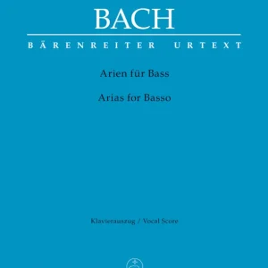 Populaire Baerenreiter Verlag Arias for Basso - Bach/Lehmann - Vocal Score - Book