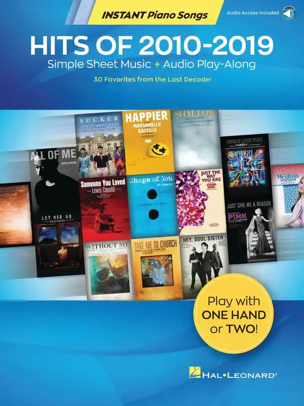 Hal Leonard Hits of 2010-2019 Instant Piano Songs - Book/Audio Online Usine Directe