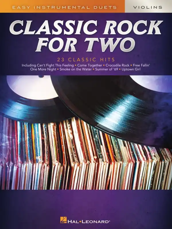 Hal Leonard Classic Rock for Two Violins Easy Instrumental Duets - Violin Duet - Book Réduction