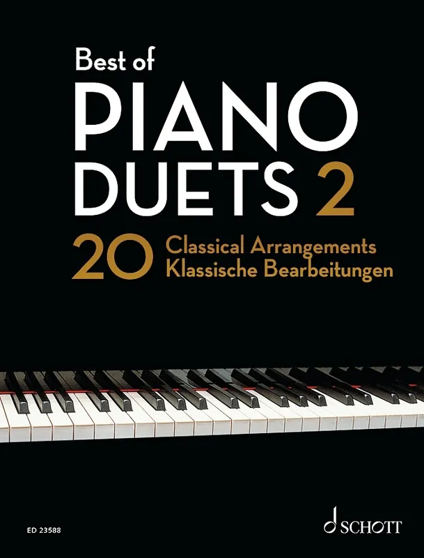 Nouvel Arrivage Schott Best of Piano Duets 2 (20 Classical Arrangements) - Heumann - Piano Duet (1 Piano, 4 Hands) - Book