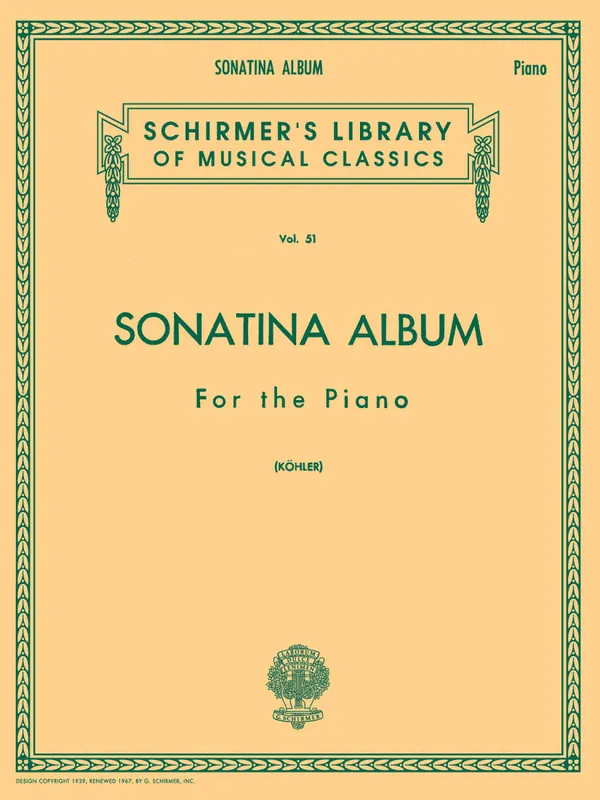 G. Schirmer Inc. Sonatina Album - Piano - Book Nouvel Arrivage