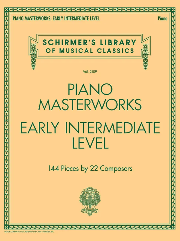 G. Schirmer Inc. Piano Masterworks Early Intermediate Level - Piano - Book Meilleure Vente