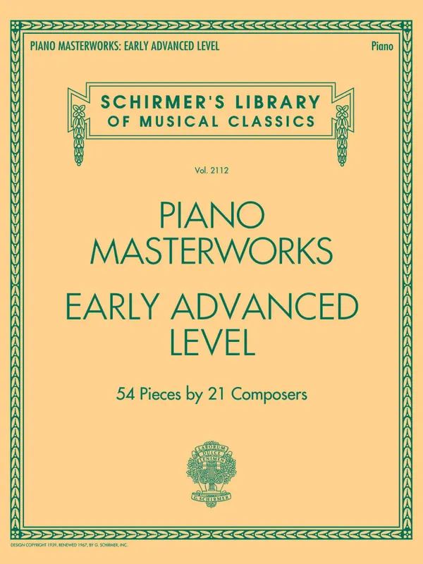 Hal Leonard Piano Masterworks Early Advanced Level - Piano - Book Jusqu'à Épuisement Des Stocks