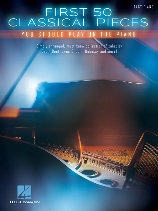 Hal Leonard First 50 Classical Pieces You Should Play on the Piano - Easy Piano - Book Acheter Direct