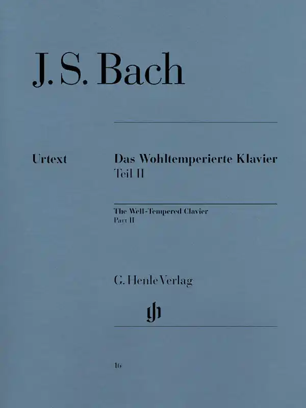 G. Henle Verlag The Well-Tempered Clavier Part II, BWV 870-893 (With Fingering) - Bach/Tomita/Schiff - Piano - Book Satisfait Ou Remboursé