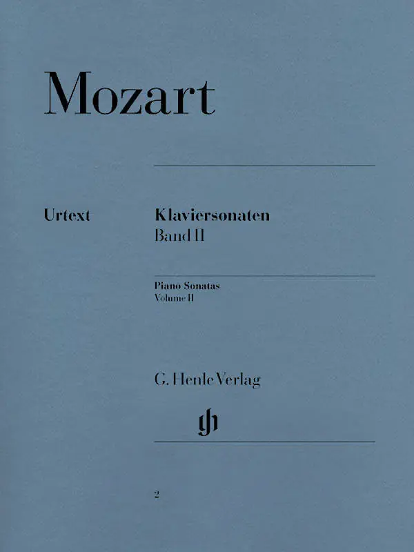 Soldes G. Henle Verlag Piano Sonatas, Volume II (With Fingering) - Mozart/Herttrich/Theopold - Piano - Book