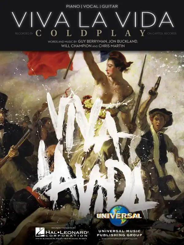 Hal Leonard Viva La Vida - Coldplay - Piano/Vocal/Guitar - Sheet Music Achat Immédiat
