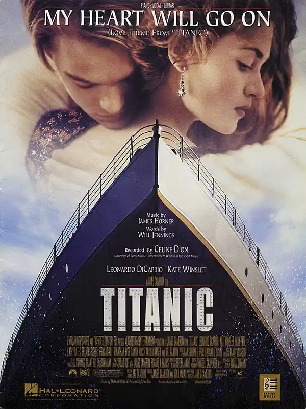 Hal Leonard My Heart Will Go On (from Titanic) - Horne/Jennings - Piano/Vocal/Guitar - Sheet Music Nouveauté