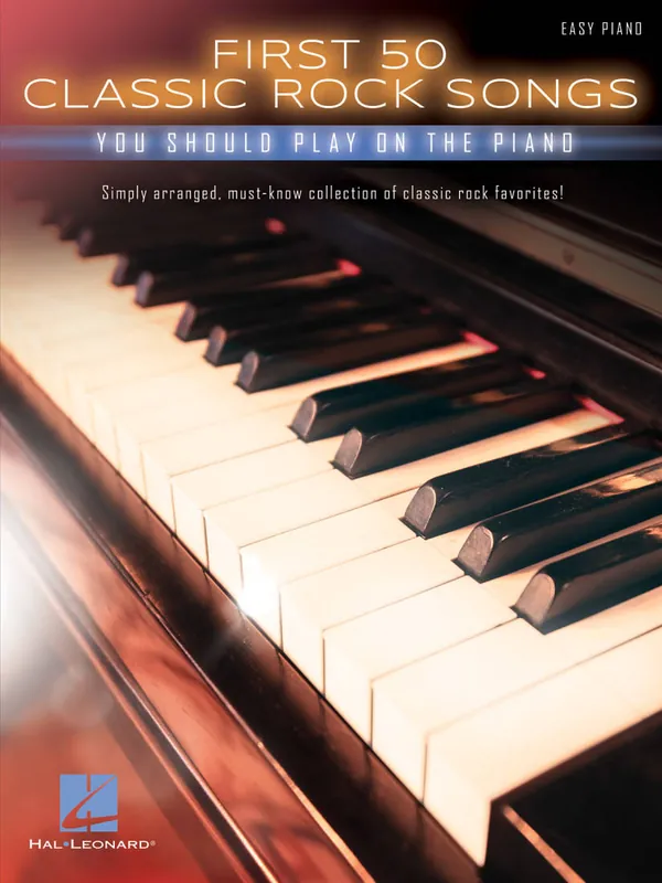 Hal Leonard First 50 Classic Rock Songs You Should Play on Piano - Book Petit Prix