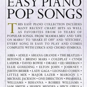 Nouvel Arrivage Wise Music Group The Library of Easy Piano Pop Songs - Piano - Book